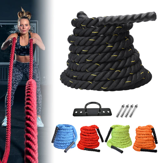 Cuerda de resistencia y Fuerza para Fitness - Battle Rope - Strength & Conditioning Training